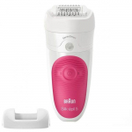 Epilator Braun  Epilator Silk-&eacute;pil 5 SE5500 Operating time (max) 30 min Bulb lifetime (flashes) Not applicable Number of power levels 1 Wet & Dry White/Pink