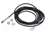 Sensor: inductive | OUT: PNP / NO | 0&divide;3mm | 10&divide;30VDC | M5 | 2m | IP67 | E2E