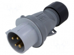 Connector: AC supply 3-phase | plug | male | 16A | IP&S | IEC 60309