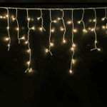 Christmas garland - icicles for facades and indoors, warm white, 5x0.7m, 13W, IP44, 216 LED