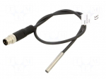 Sensor: inductive | OUT: PNP / NO | 0&divide;1.5mm | 10&divide;30VDC | &Oslash;4 | 0.3m | IP67