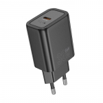 Adapter Hoco  N63 Gentle PD30W+QC3.0 charger(EU) Black