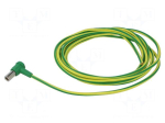 Test lead: single | socket angled 6mm | non-insulated | Len: 4m