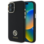 Other Phone Accessory Guess  Guess Silicone Logo Strass 4G Case for iPhone 16 - Black