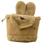 Kontoritehnika // Muu kontoritehnika // Plecak Dziecięcy Pluszowy Uszy Regulowany Pasek Beżowy 22cm 4L