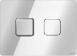 ACCENTO SQUARE pneumatic flush button ChromeGloss,