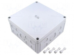 Enclosure: multipurpose | X: 180mm | Y: 182mm | Z: 90mm | TK PC | grey