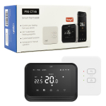 PNI CT45 Wireless Smart Thermostat, WiFi, Hysteresis &plusmn; 0.1&deg;C, Humidity Sensor, Internet Control, for Boilers, TuyaSmart APP