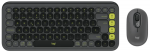 Keyboard + Mouse Logitech POP ICON COMBO Graphite Green US