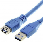 Cable Brackton USB-A Male - USB Micro B Male 3m Blue