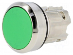 Switch: push-button | Stabl.pos: 2 | 22mm | green | Illumin: none | IP67