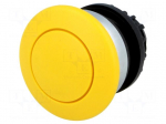 Switch: push-button | Stabl.pos: 2 | 22mm | yellow | Illumin: none | IP67