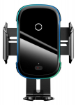 Phone holder Baseus Smart Vehicle Bracket Wireless Qi 15W Black