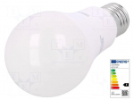 LED lamp | neutral white | E27 | 230VAC | 1521lm | 14W | 4000K | CRImin: 80