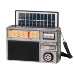 Audio- ja HiFi-s&uuml;steemid // Radio Clock // Radio przenośne analogowe solarne Kruger&Matz model KM0831