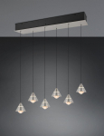 Trio Romeo LED piekarama lampa 6-pc brushed steel brushed steel 337010607 4017807667868