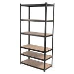 Uued tooted // Regał met. wcis., 6 p&oacute;ł., 222&times;110&times;50, 175 kg, czarny