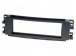 Radio mounting frame | Smart | 1 DIN | black