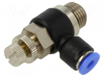 Throttle-check valve | -0.95&divide;15bar | nickel plated brass,PBT