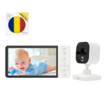 Video Package Baby Monitor PNI BM500 Screen 5 Inch Wireless 2.4GHz and Sticky Pad Flag
