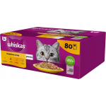 WHISKAS Poultry feast in jelly &ndash; wet cat food &ndash; 80x85g