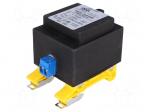 Transformer: encapsulated | 16VA | 230VAC | 230V | 70mA | Mounting: DIN
