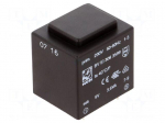 Transformer: encapsulated | 3.6VA | 230VAC | 9V | 400mA | Mounting: PCB