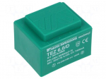 Transformer: encapsulated | 6VA | 230VAC | 18V | 333.3mA | Mounting: PCB