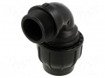 Splice terminal: clamping | Thread: G 2" external | 63mm | Plast