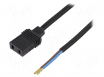 Wire: for fan supplying | Plug: straight | 0.61m