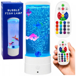 Tooted koju ja aeda // Erinevad kodu- ja majapidamistarvikud // Lampka Nocna Ozdobna LED RGB Akwarium Z Rybkami 16 Kolor&oacute;w USB Biała