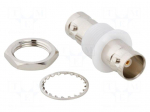 Adapter | BNC female,both sides | Insulation: POM | 75&Omega; | brass | 2GHz