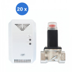 Box with 20 pieces gas sensor kit and soleno valve PNI Safe House 200 3/4 Inch