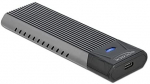 DeLOCK external USB Type-C combo enclosure for M.2 NVMe PCIe or SATA SSD, drive enclosure