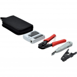 Digitus network tool set DN-94022, stripping/dismantling tool black, with LSA insertion tool and crimping pliers