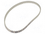 Timing belt | T5 | W: 8mm | H: 2.2mm | Lw: 320mm | Tooth height: 1.2mm