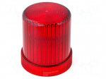 Signallers accessories: cloche | red | Series: WLK | IP65 | &Oslash;60x77mm
