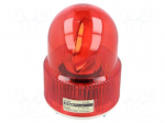 Signaller: lighting | rotating light | red | Series: S125 | 24VDC | IP44