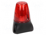Signaller: lighting-sound | 10&divide;17VDC | 10&divide;17VAC | 8x LED | red | IP65
