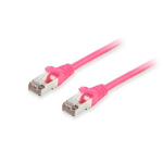 Kaabel Patchkabel Cat6A S/FTP 2xRJ45 25.00m pink LSZH pol&uuml;et&uuml;leenpakendis