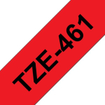 Kirjapaelakassett Brother 36mm red/black TZe-461