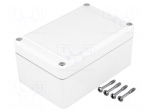 Enclosure: multipurpose | X: 80mm | Y: 120mm | Z: 57mm | EUROMAS II | ABS