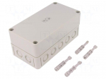 Enclosure: multipurpose | X: 94mm | Y: 180mm | Z: 81mm | TK PS | grey | IP66