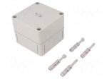 Enclosure: multipurpose | X: 94mm | Y: 94mm | Z: 81mm | TK PS | grey | IP66