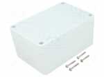 Enclosure: multipurpose | X: 80mm | Y: 120mm | Z: 60mm | ZP | light grey
