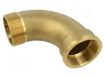 Splice terminal: 90&deg; bend | male-female | brass CW617N | BR