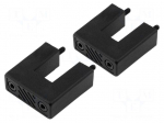 Handle for 1U front panel | Series: 180 | Colour: black