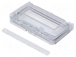 Inspection windows | 78x130x15mm | IP65 | on hinged
