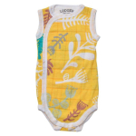 Accessories, strollers for children iLike  Akcija! Lodger Romper Botanimal kokvilnas bodijs bez piedurknēm  Spring  62 cm RF 053_62