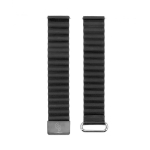 Accessories for smart watches Connect  Siksniņa Connect  20mm Cortical back buckle magnetic suction Watch Straps (130mm M/L) Black 4752192075675 (4752192075675)